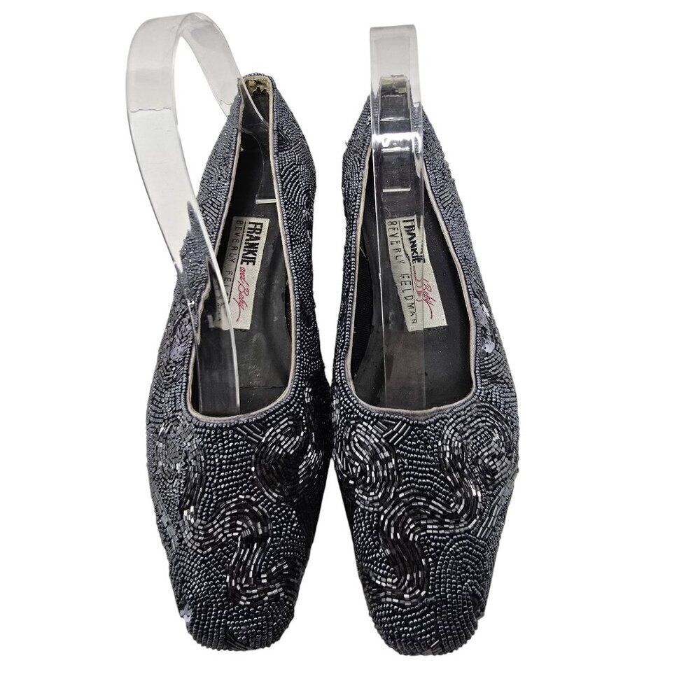 Vintage Frankie and Baby Beverly Feldman Beaded Embellished Flats